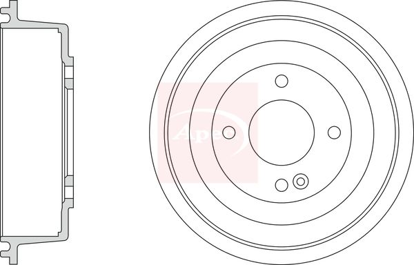 Apec DRM9210 Brake Drum - 1