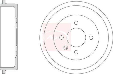 Apec DRM9216 Brake Drum - 1