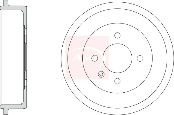Apec DRM9216 Brake Drum - 1
