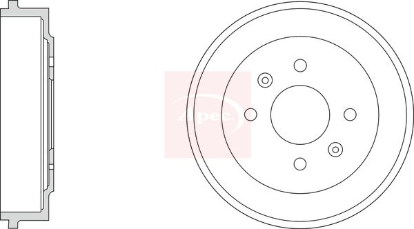 Apec DRM9217 Brake Drum - 1