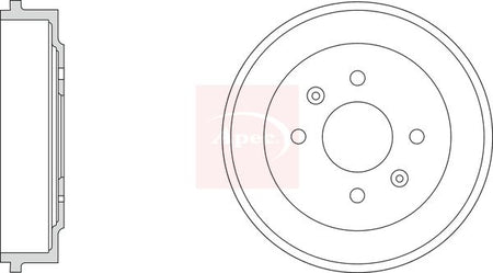 Apec DRM9217 Brake Drum - 1