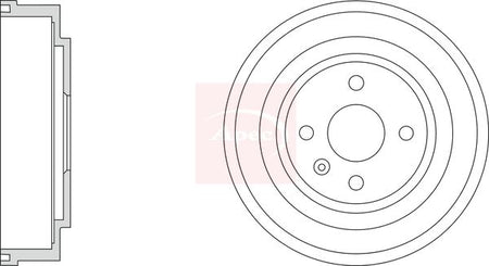 Apec DRM9218 Brake Drum - 1