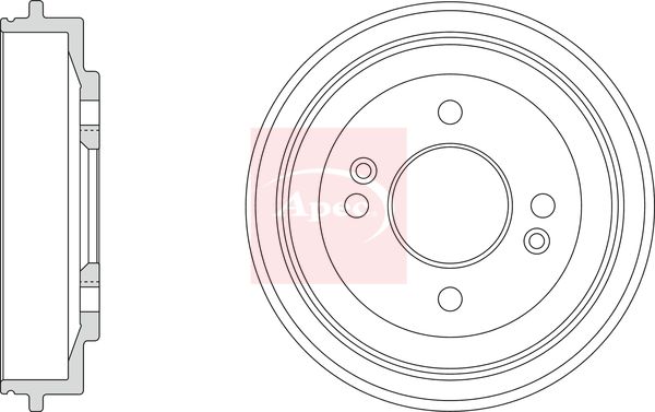 Apec DRM9223 Brake Drum - 1