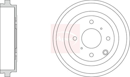 Apec DRM9224 Brake Drum - 1