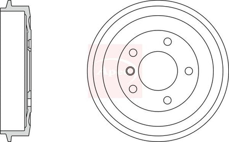 Apec DRM9513 Brake Drum - 1