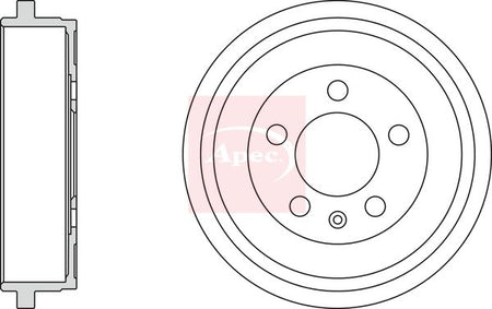 Apec DRM9531 Brake Drum - 1