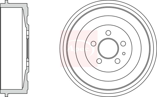 Apec DRM9710 Brake Drum - 1