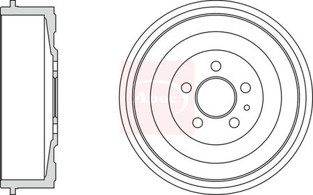 Apec DRM9710 Brake Drum - 1
