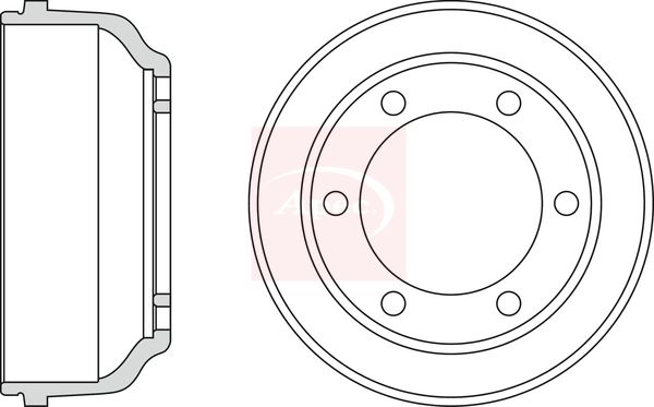 Apec DRM9804 Brake Drum - 1