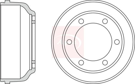 Apec DRM9804 Brake Drum - 1