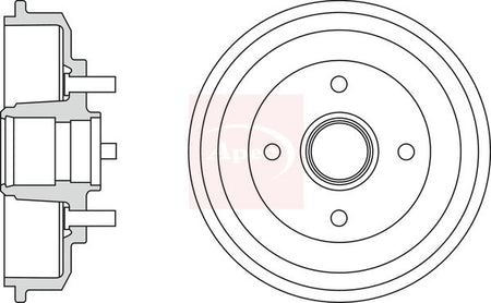 Apec DRM9906 Brake Drum - 1