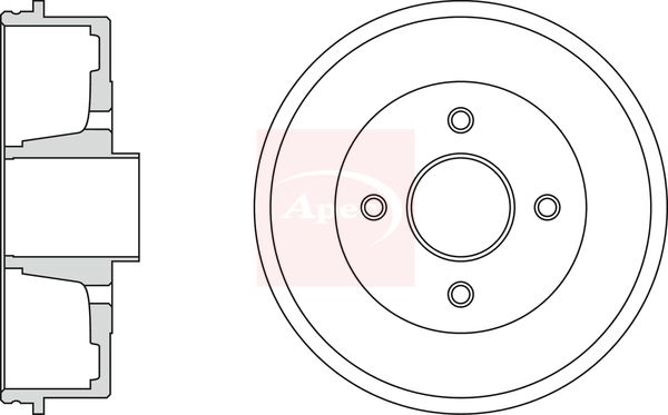 Apec DRM9911 Brake Drum - 1