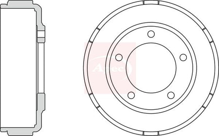 Apec DRM9919 Brake Drum - 1