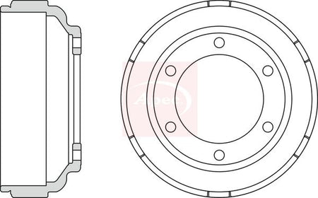 Apec DRM9920 Brake Drum - 1