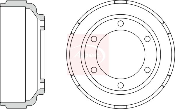 Apec DRM9920 Brake Drum - 1