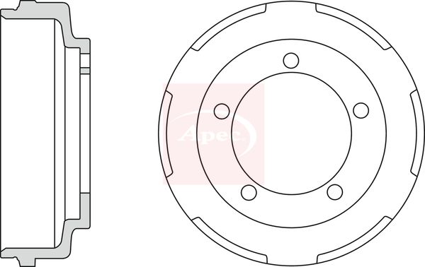 Apec DRM9921 Brake Drum - 1