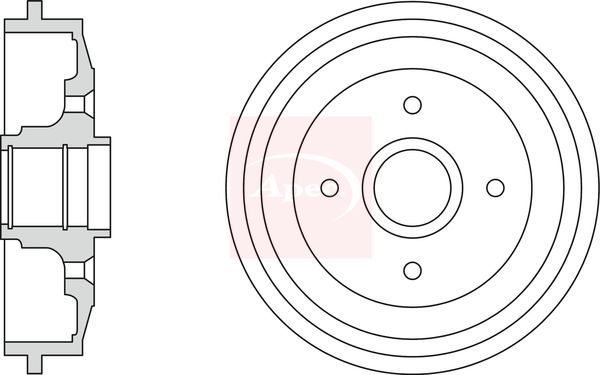 Apec DRM9922 Brake Drum - 1