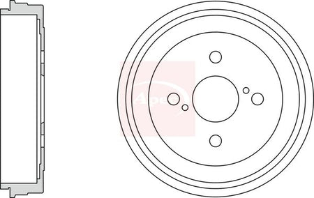 Apec DRM9925 Brake Drum - 1