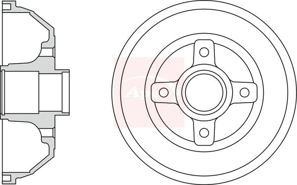 Apec DRM9926 Brake Drum - 1