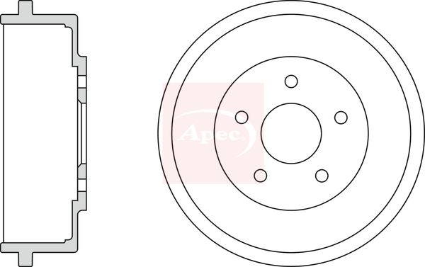 Apec DRM9927 Brake Drum - 1