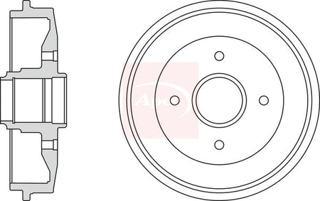 Apec DRM9928 Brake Drum - 1