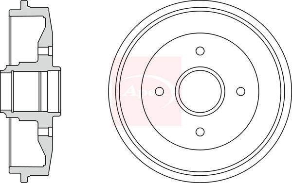 Apec DRM9928 Brake Drum - 1