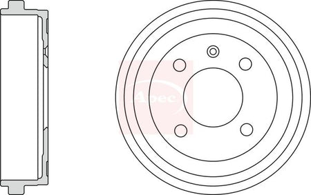 Apec DRM9929 Brake Drum - 1