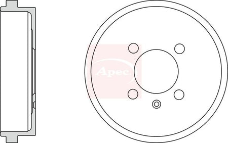 Apec DRM9932 Brake Drum - 1