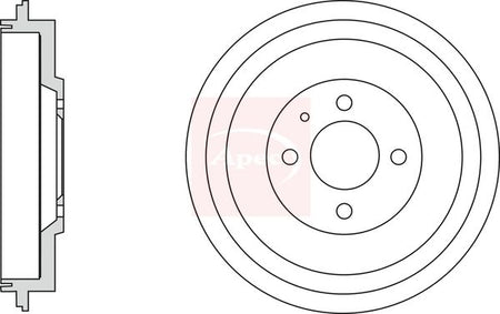 Apec DRM9940 Brake Drum - 1