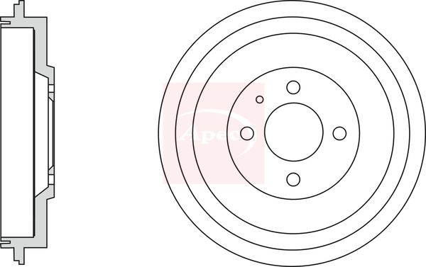 Apec DRM9940 Brake Drum - 1