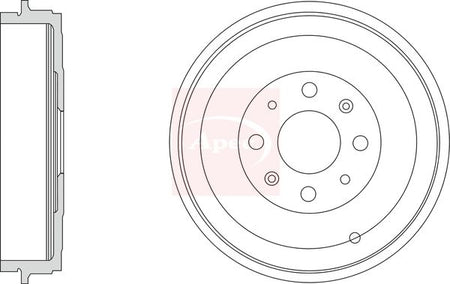 Apec DRM9941 Brake Drum - 1