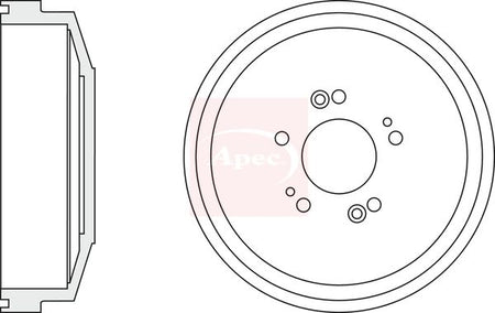 Apec DRM9942 Brake Drum - 1