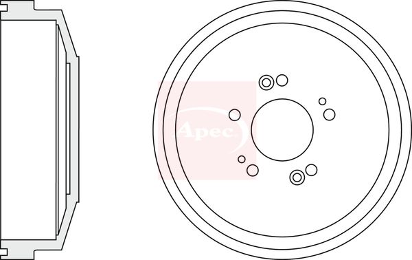 Apec DRM9942 Brake Drum - 1