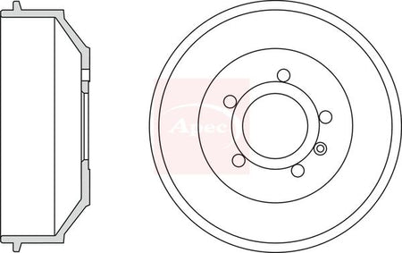 Apec DRM9945 Brake Drum - 1