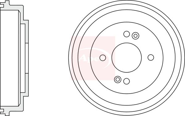 Apec DRM9947 Brake Drum - 1