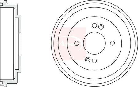 Apec DRM9947 Brake Drum - 1