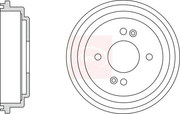 Apec DRM9948 Brake Drum - 1