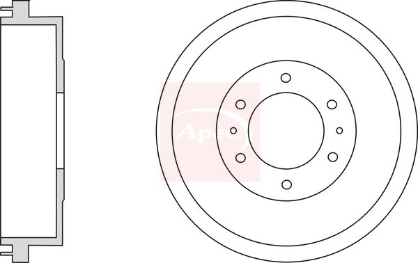 Apec DRM9950 Brake Drum - 1