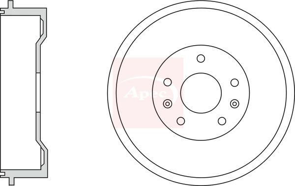 Apec DRM9955 Brake Drum - 1