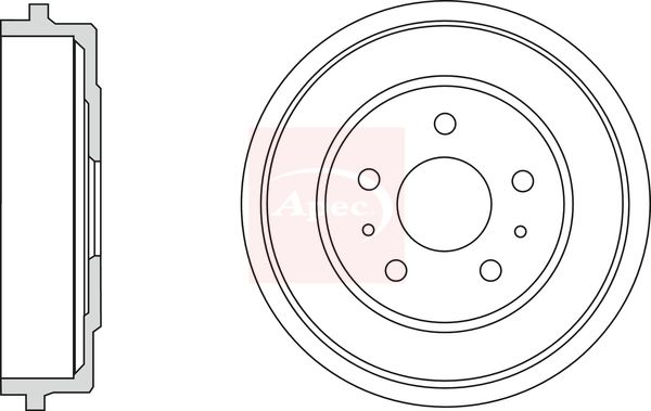 Apec DRM9957 Brake Drum - 1