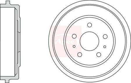 Apec DRM9957 Brake Drum - 1