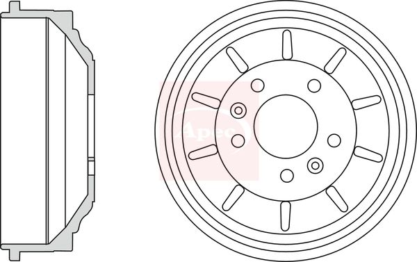 Apec DRM9962 Brake Drum - 1