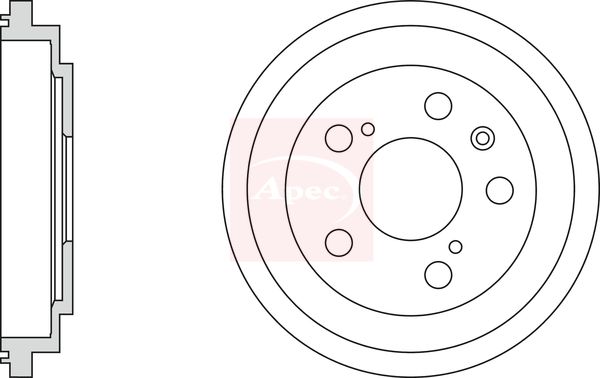 Apec DRM9963 Brake Drum - 1