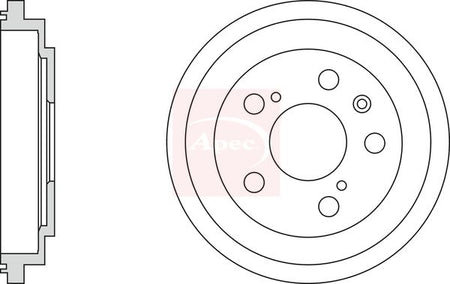 Apec DRM9963 Brake Drum - 1