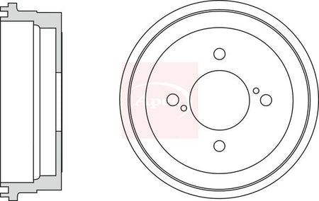 Apec DRM9965 Brake Drum - 1