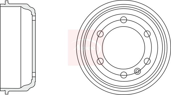 Apec DRM9969 Brake Drum - 1
