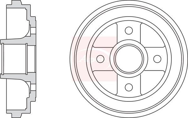 Apec DRM9970 Brake Drum - 1