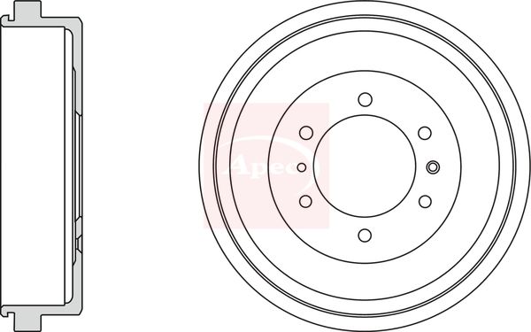 Apec DRM9974 Brake Drum - 1