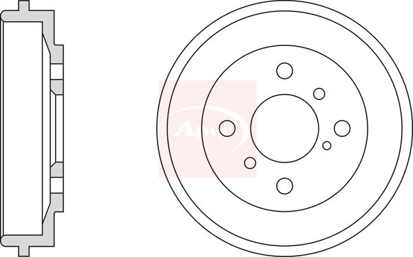Apec DRM9977 Brake Drum - 1