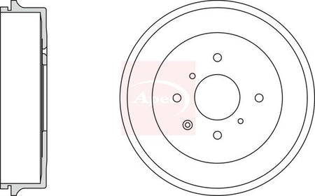 Apec DRM9979 Brake Drum - 1